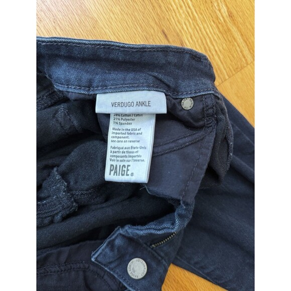 Paige Verdugo Ankle Skinny Jeans Dark Wash Denim Comfort Stretch Size 29 - Picture 4 of 16